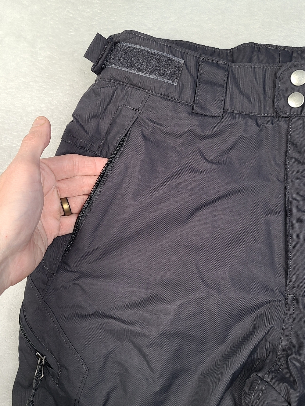 Columbia Snow Pants Mens Small Gray Bugaboo Omni Tech Snowboard Ski Lined - Picture 12 of 14
